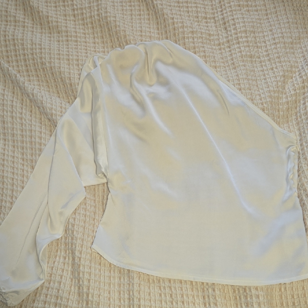 Missguided Size 6 Asymetrical One Sleeve Top